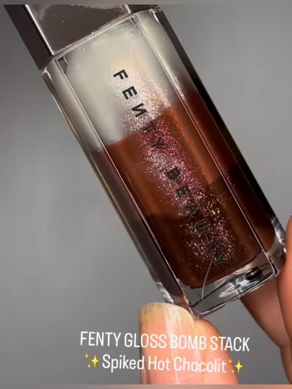 Spiked Hot Chocolate Shimmering Lip Gloss - Neutral Brown